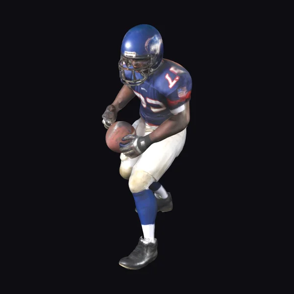 American Football Player Running
