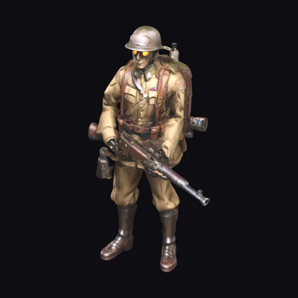 WWI Armored Jet Pack Soldier
