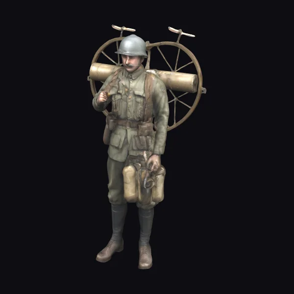 WWI Soldier with Flight Pack