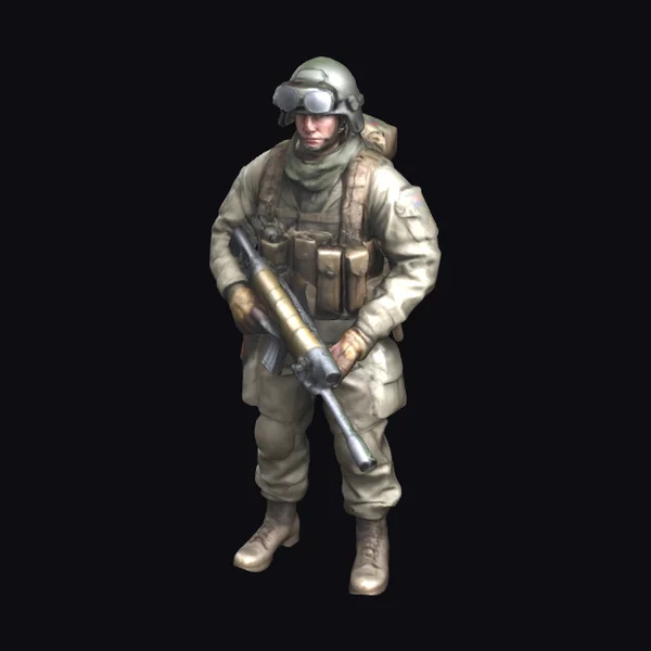 WWII US Soldier Bazooka