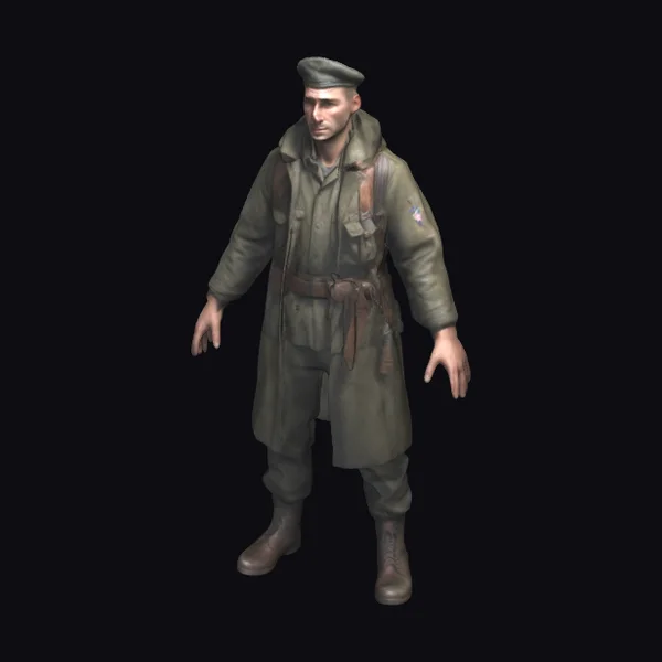 WWII partisan saboteur portrait