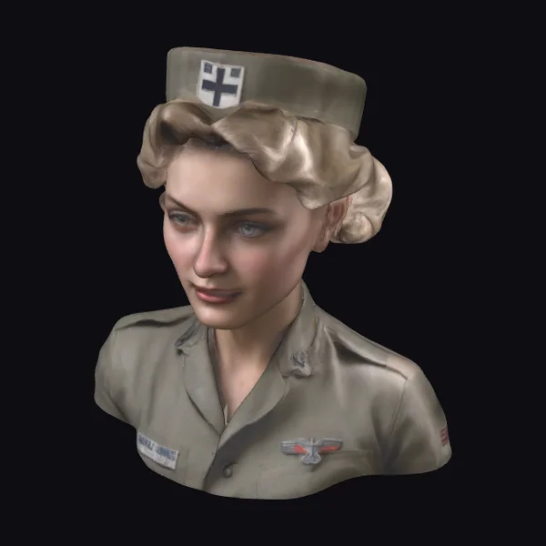WWII Army Nurse Bust
