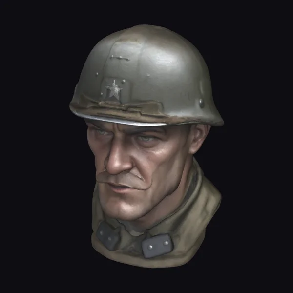 WWII American Soldier Bust