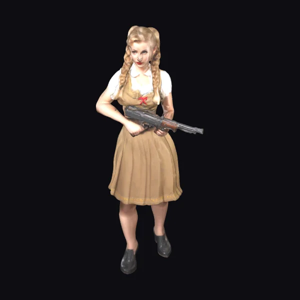 WWII Female Pinup Soldier