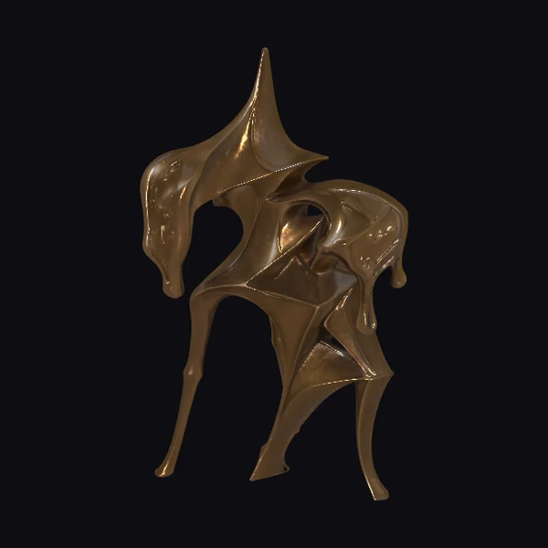 Abstract Bronze Sculpture