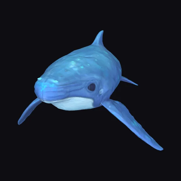 Glowing Blue Whale