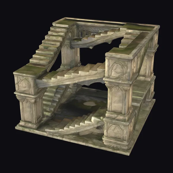 Ancient Stone Staircase Ruins