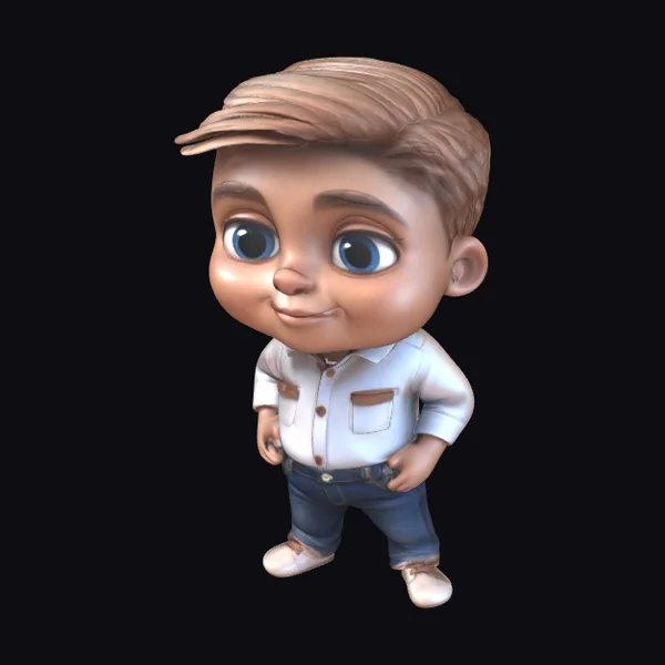 Cute Little Boy Character