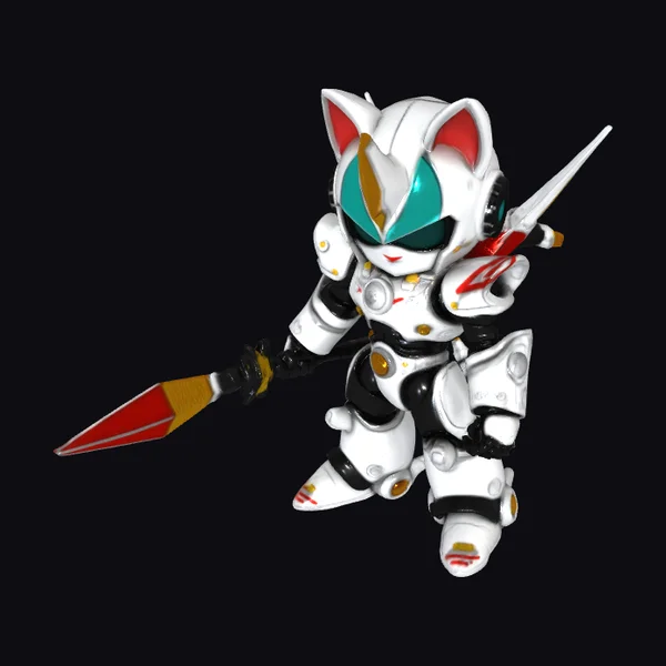 Chibi Robo Cat Samurai