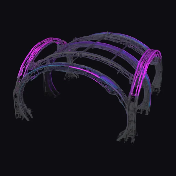 Cyberpunk Catenary Arch