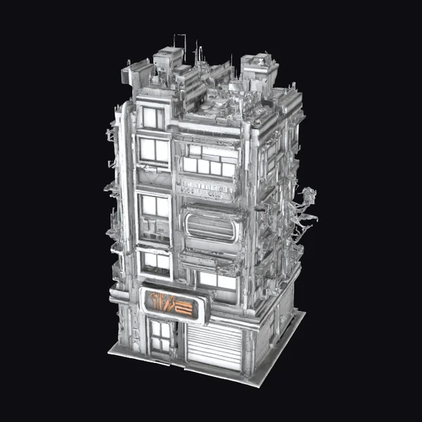 Cyberpunk City Block