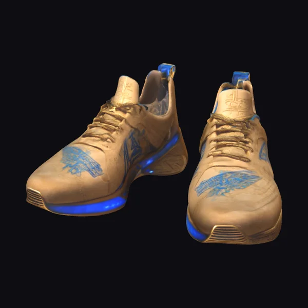Golden Anti-Gravity Sneakers