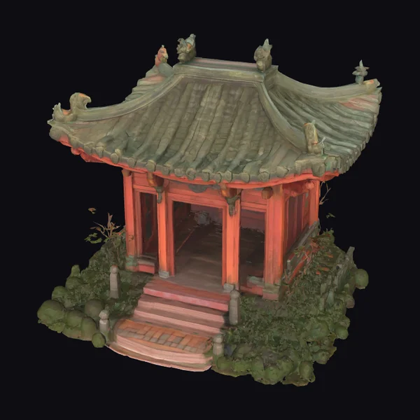 Ancient Asian Temple Shrine