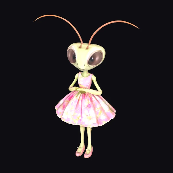 Anthropomorphic Mantis Girl