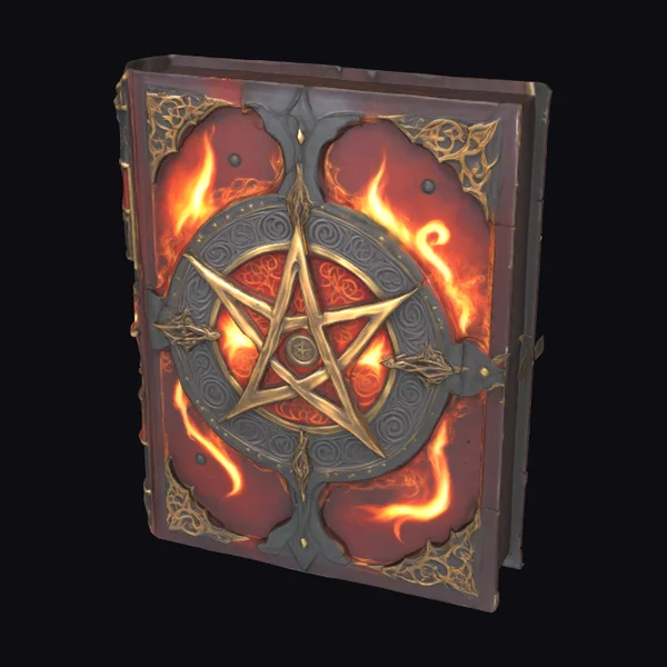 Ancient Bound Grimoire Book