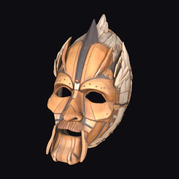 Wooden Warrior Mask