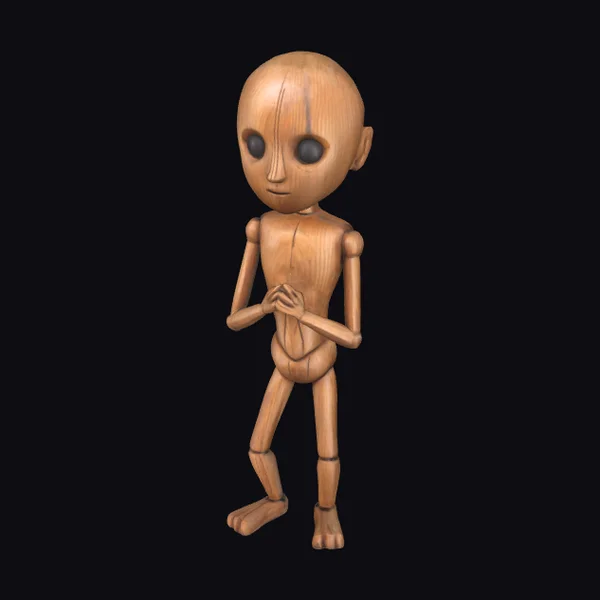 Wooden Puppet Figure