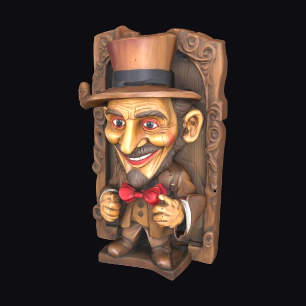 Wooden Gentleman Portrait