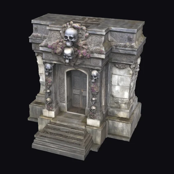 Ancient Skull Tomb Entrance