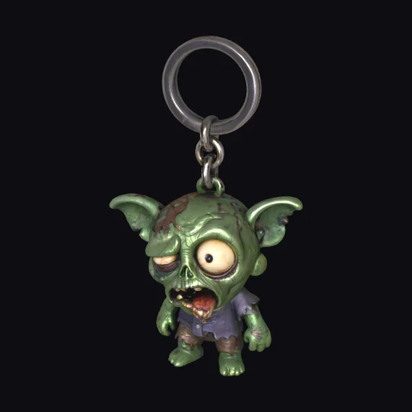 Zombie Goblin Keychain