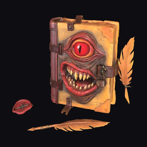 Ancient Grimoire Book