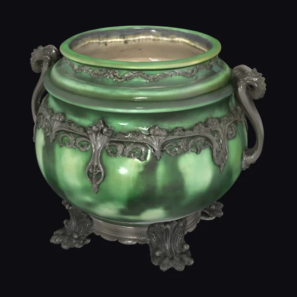 Emerald Ornate Cauldron