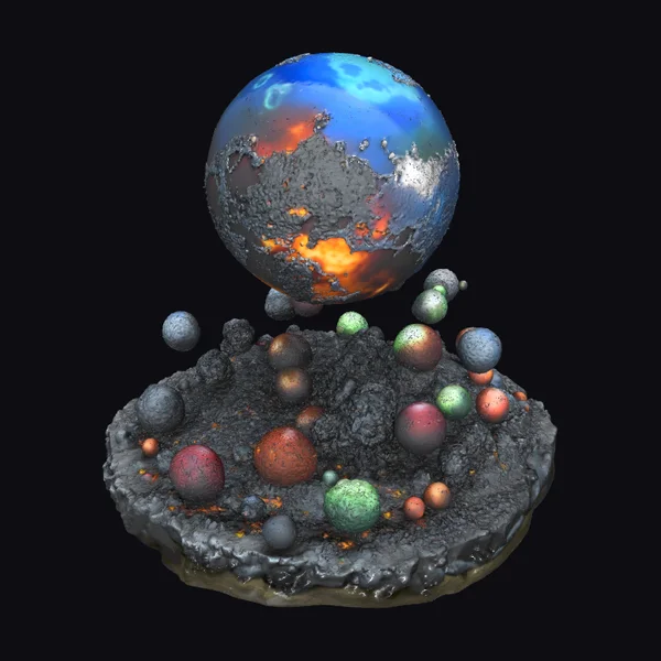 Cosmic Explosion Scene