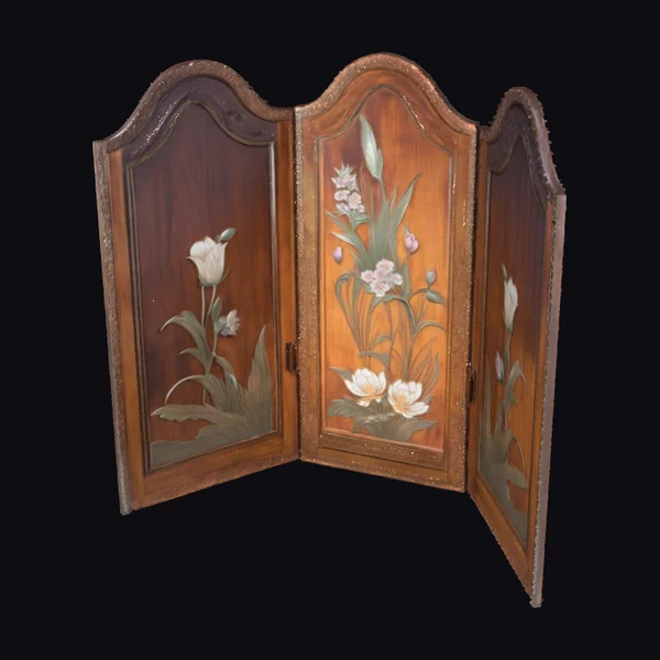 Floral Wooden Room Divider
