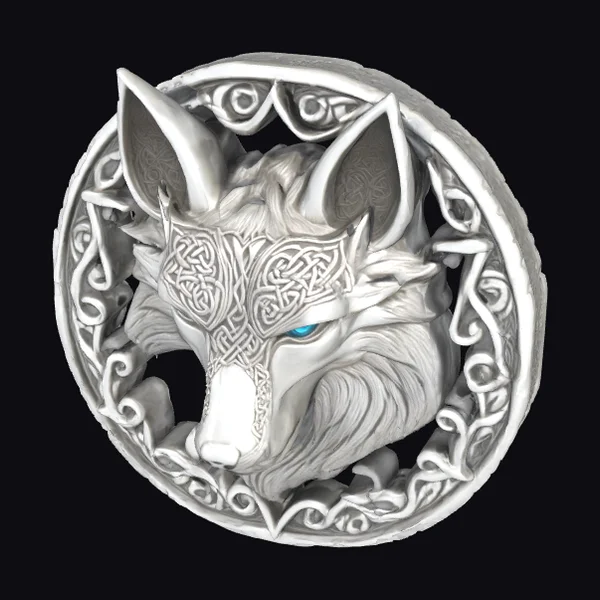 Celtic Wolf Brooch