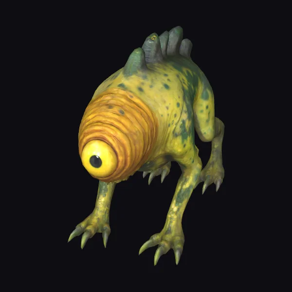 Yellow Green Monster Creature