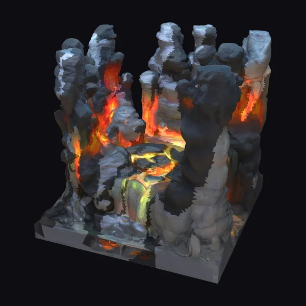 Glowing Crystal Boulders