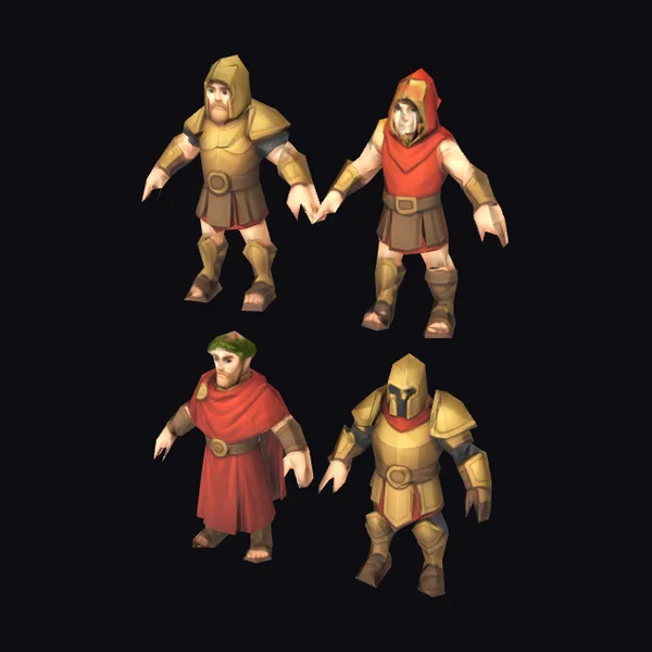 Ancient Warrior Character Set