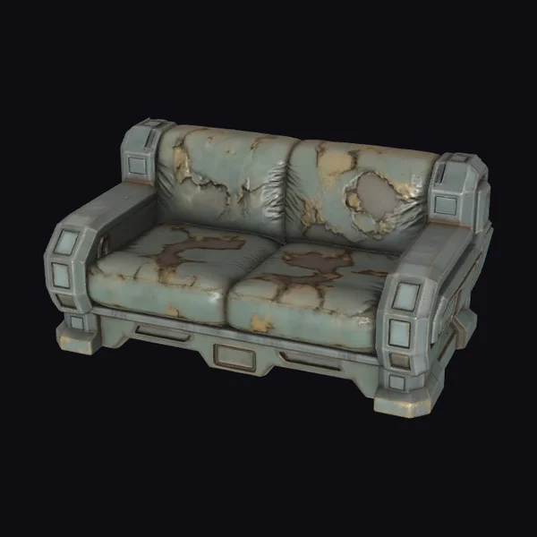 Worn Futuristic Sofa