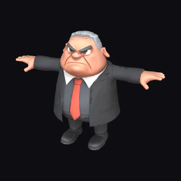 Angry Businessman T-Pose