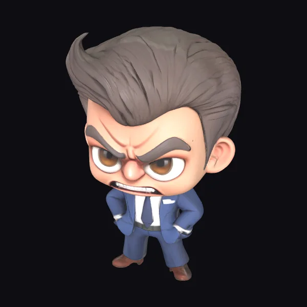 Angry Businessman Cartoon