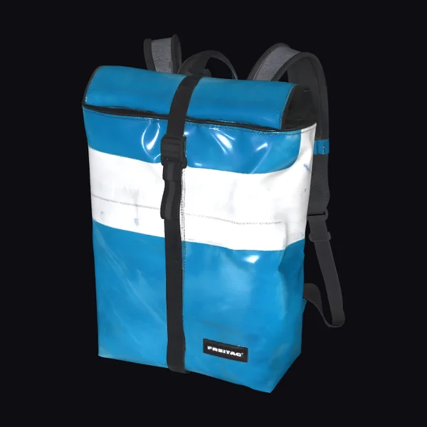Blue Tarpaulin Backpack