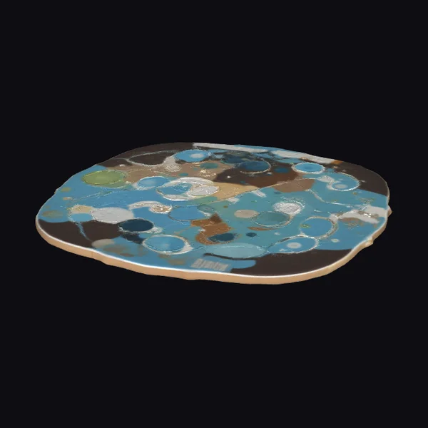 Abstract Artistic Flat Object