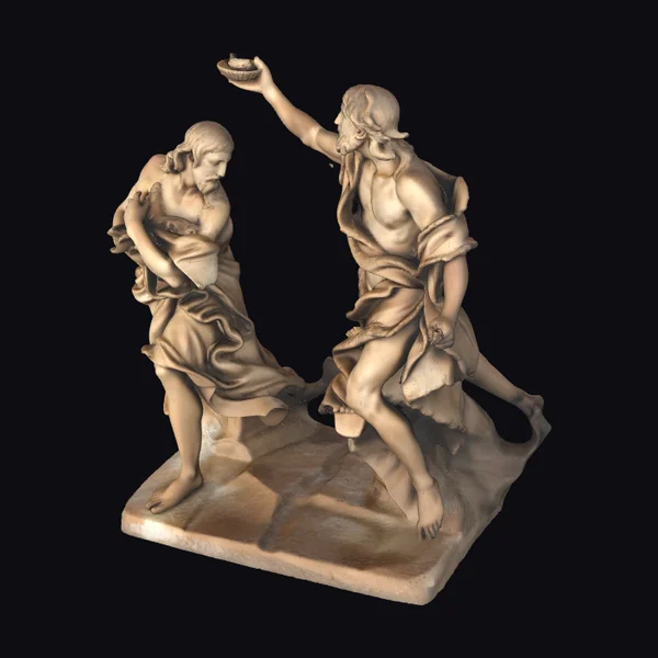 Ancient Baptismal Scene