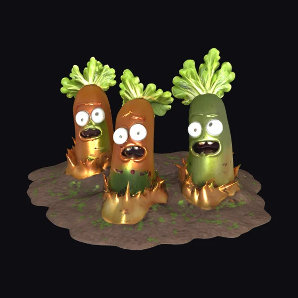 Zombie Vegetable Trio