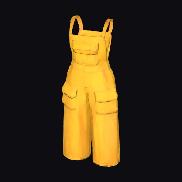 Yellow Utility Jumpsuit