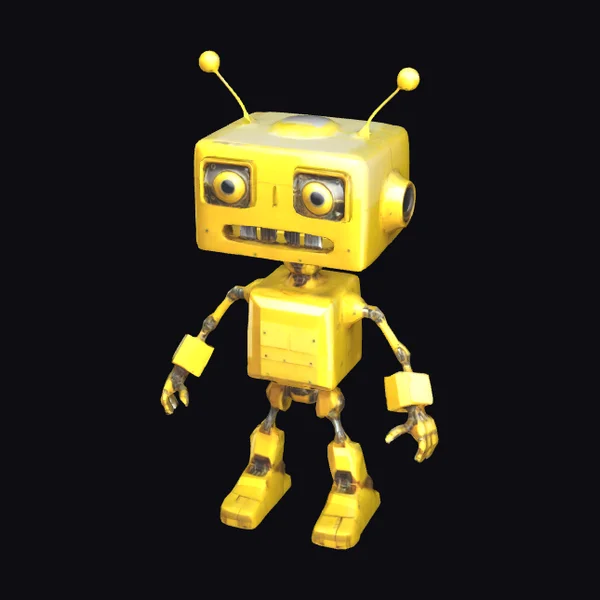 Yellow Robot Figure