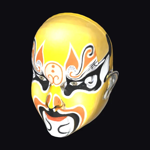Yellow Opera Mask