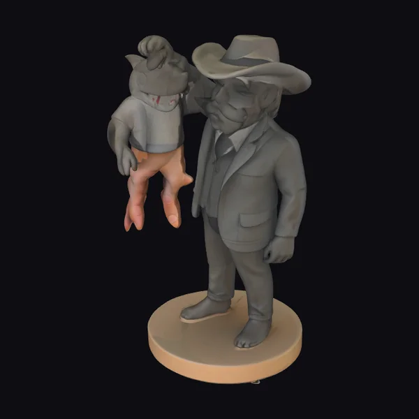 Cowboy with Shark Toy