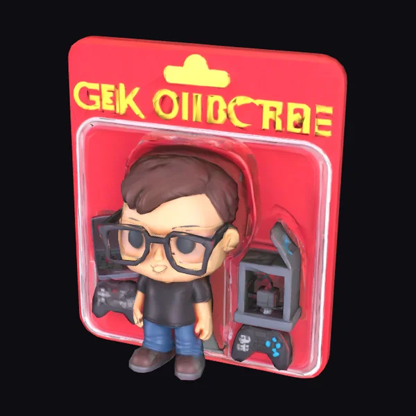 Geek with Gaming Console