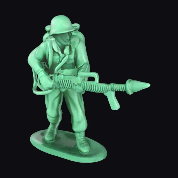 Green Toy Soldier Flamethrower