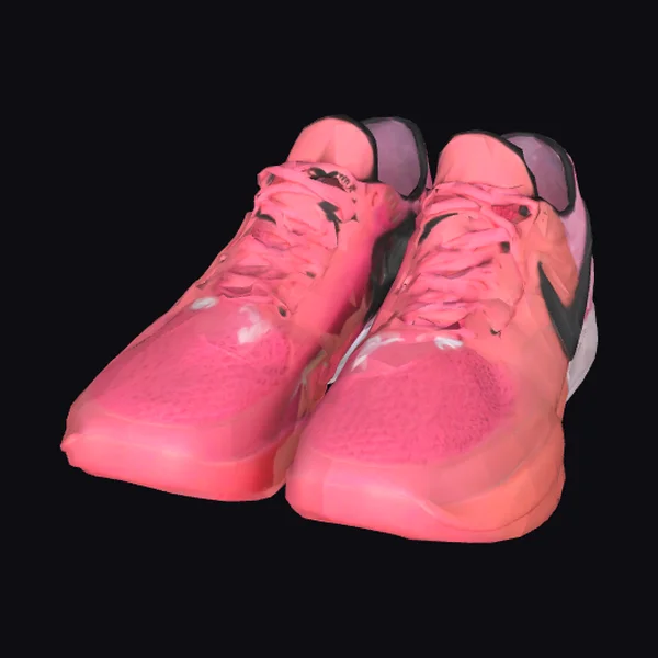 Pink Heart Swoosh Sneakers