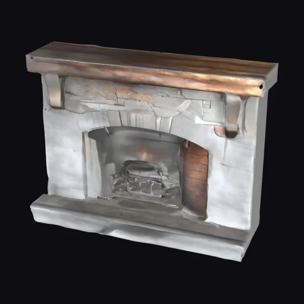 Cozy Stone Fireplace