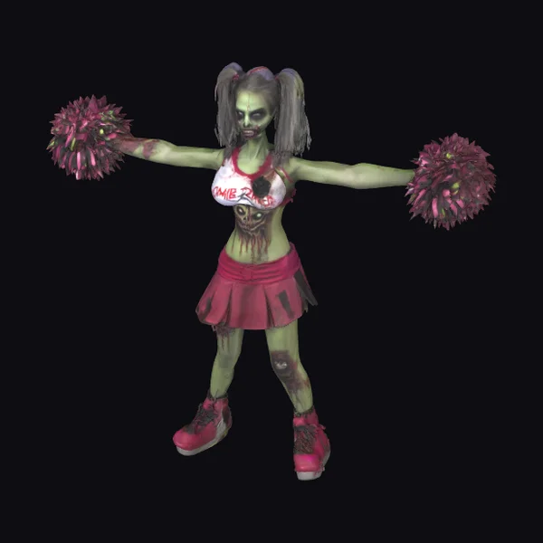 Zombie Cheerleader T-Pose