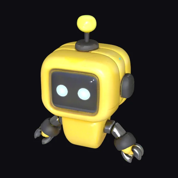 Yellow Robot Figure