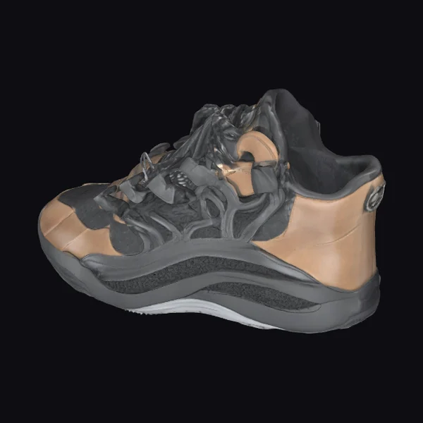 Brown and Gray Sneaker